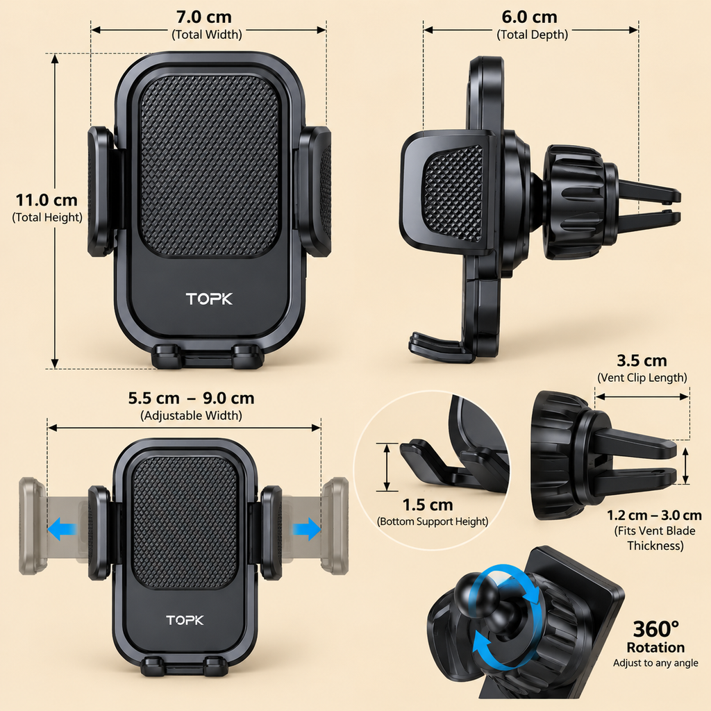Air-Vent phone holder