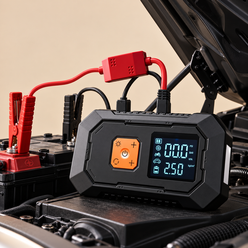 Portable Jump-starter & tyre inflator Kit