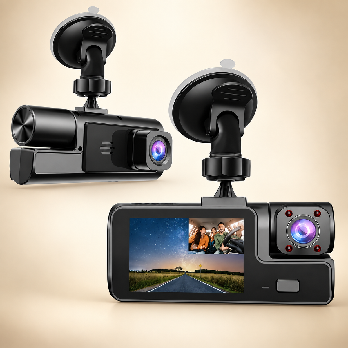 Front & Inside view Dashcam